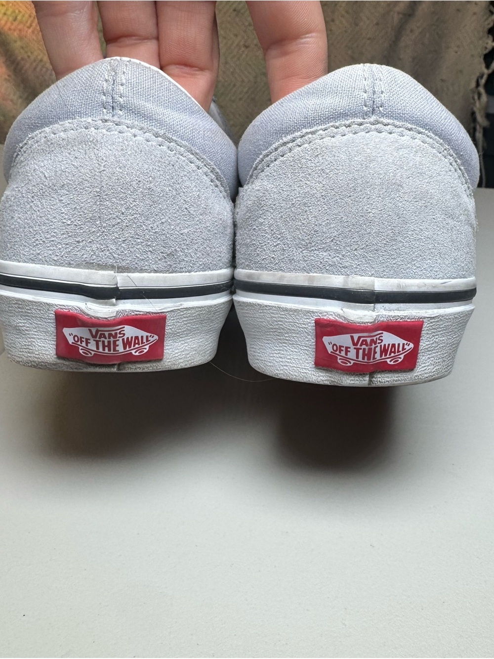 Vans Old Skool Light Grey Sneakers Men’s 8 / Women’s 9.5 Classic Skate Shoe - Picture 7 of 8